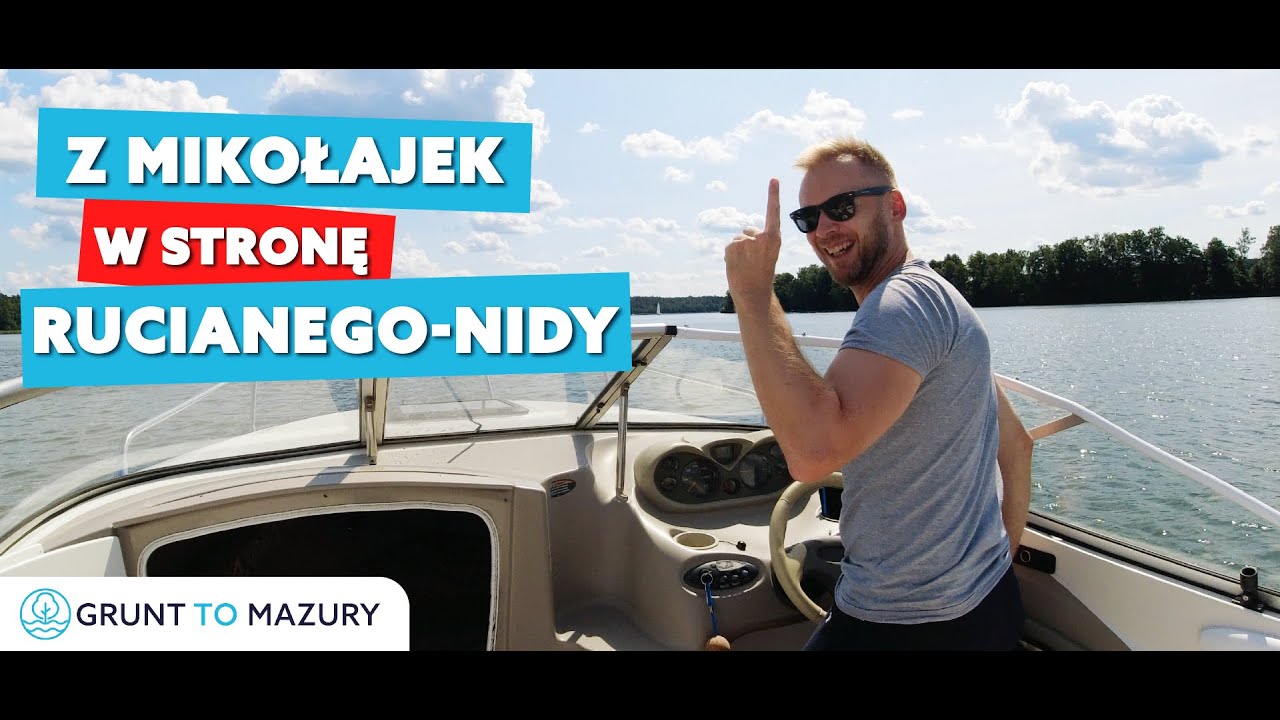Motorówką z Mikołajek w stronę Rucianego Nidy