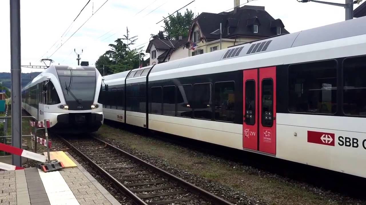 Schweizer THURBO mit Stadler GTW im Bahnhof Stein am Rhein