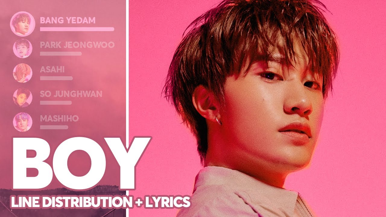 TREASURE - BOY (Line Distribution + Lyrics Color Coded)