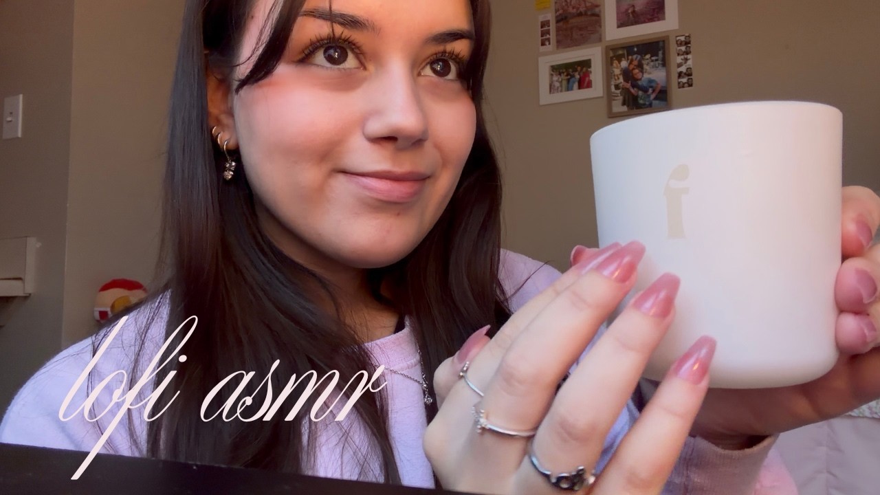 asmr lofi product tapping (glass, plastic)