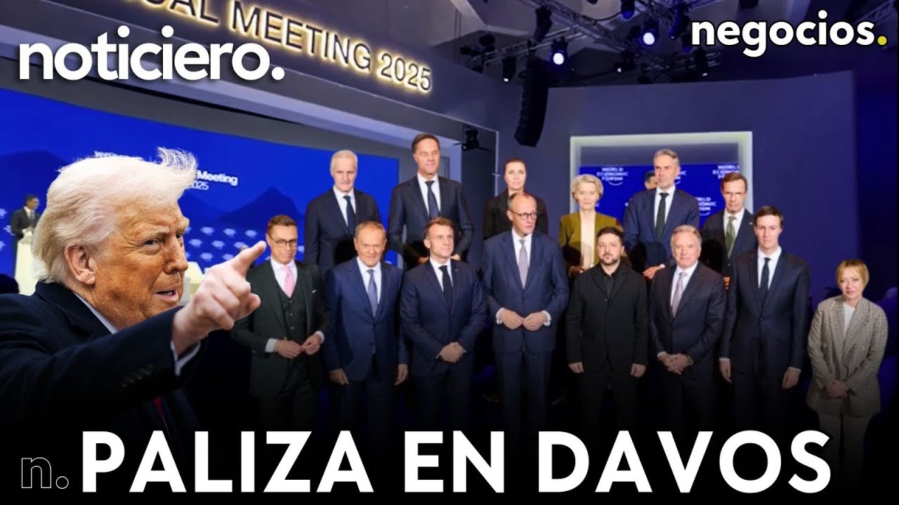 NOTICIERO: Trump apaliza a Europa en Davos, bombarderos de EEUU se acercan a Irán y Rusia advierte