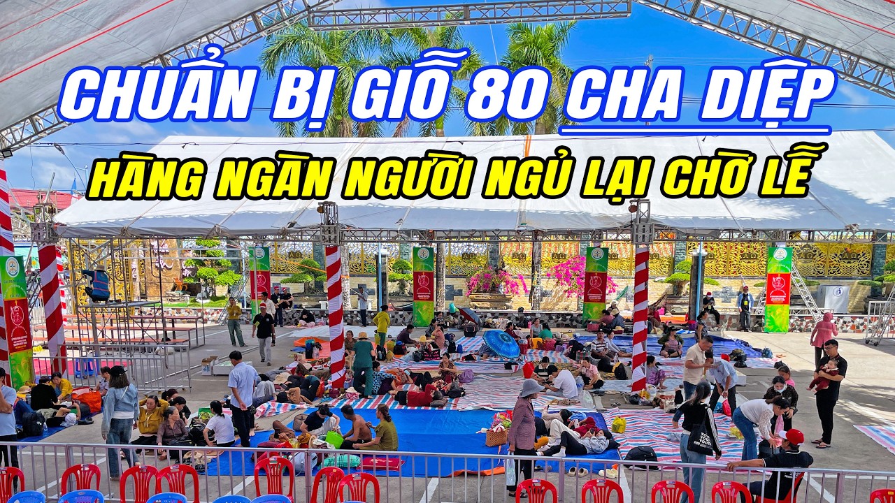 Bên trong Nhà Thờ Tắc Sậy trước giờ Lễ Giỗ Cha Diệp Lần Thứ 80