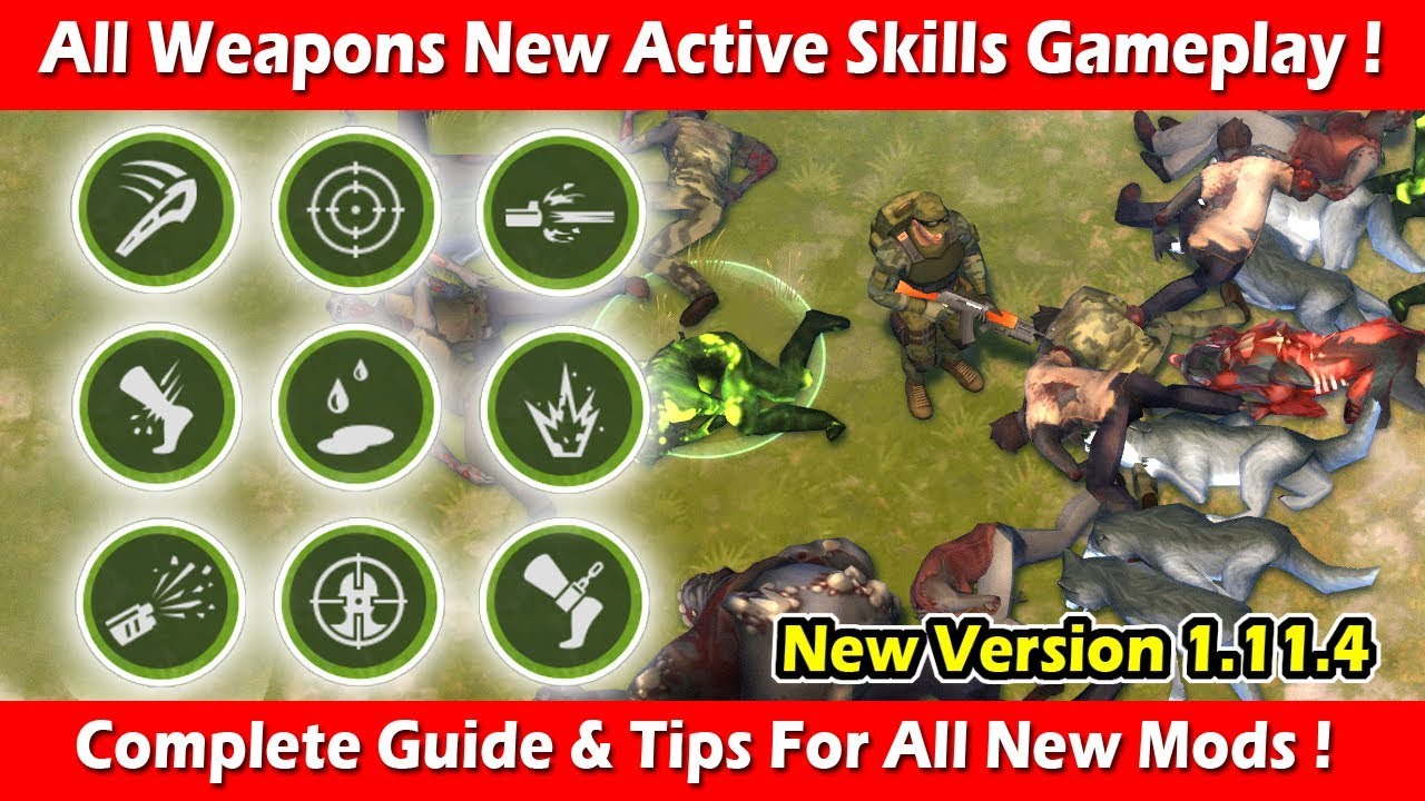 All Weapons New Active Skills Gameplay & Guide (1.11.4)! Last Day On Earth Survival