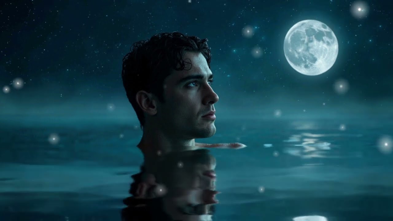 Moon and stars 