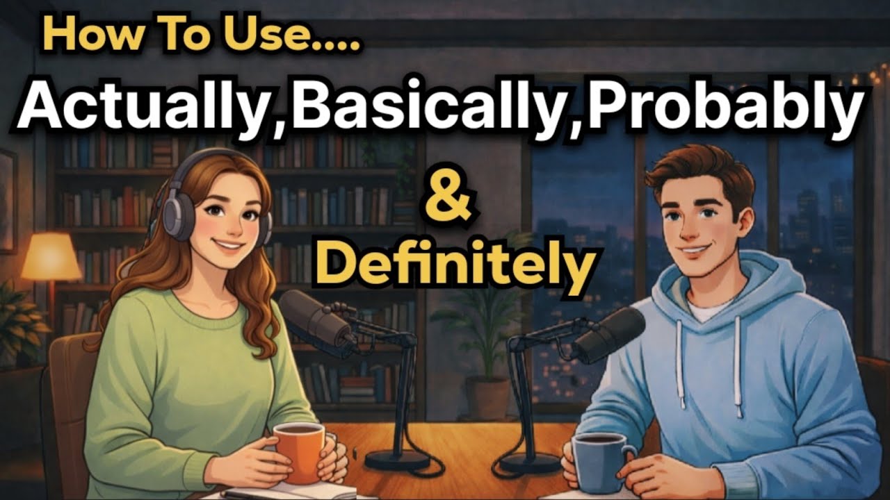 How To Use Everyday Vocabulary Words | Actually,Basically Probably & Definitely | English Podcast