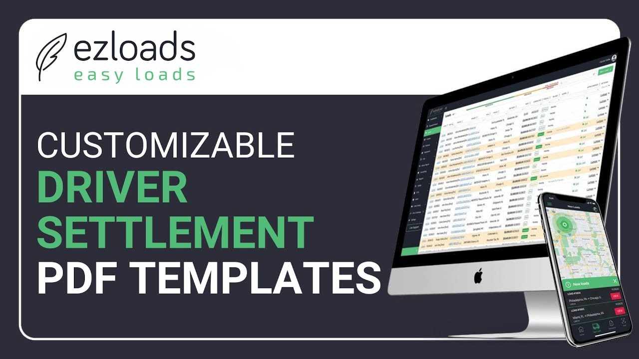 Customizable Driver Settlement PDF Templates