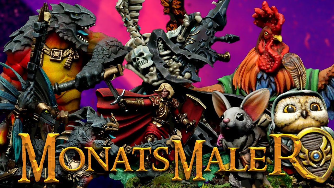 Lizardmen für The Old World, süße Humblewood-Helden & Jamie Lannister - Monatsmaler Januar 2025
