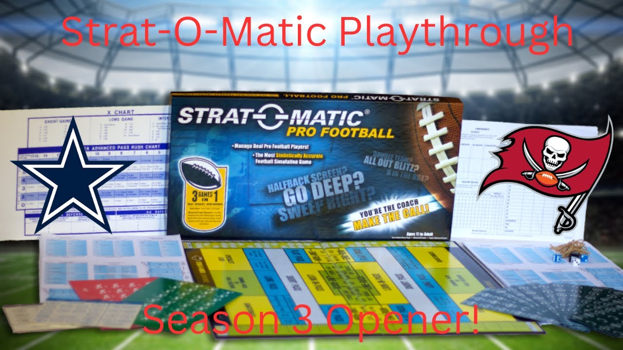 Strat-O-Matic Football | Season 3 | Opening Night: Cowboys vs Buccaneers