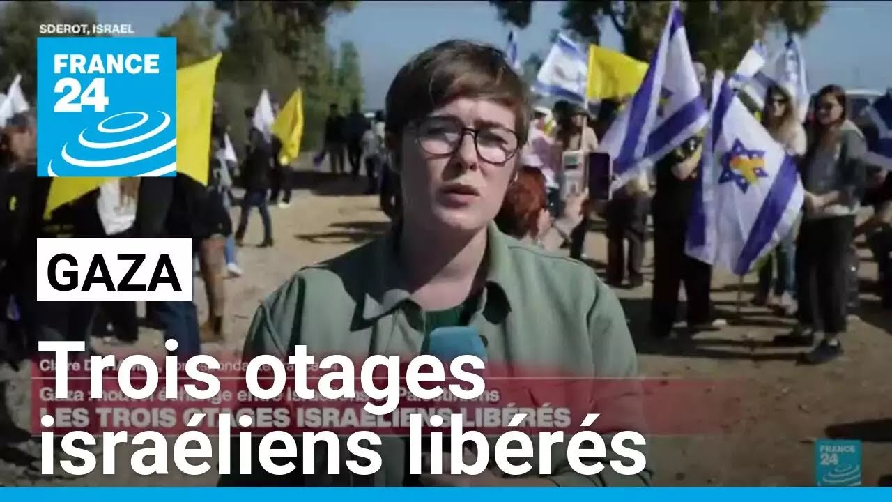 Trois otages israéliens libérés à Gaza, après 16 mois de détention • FRANCE 24