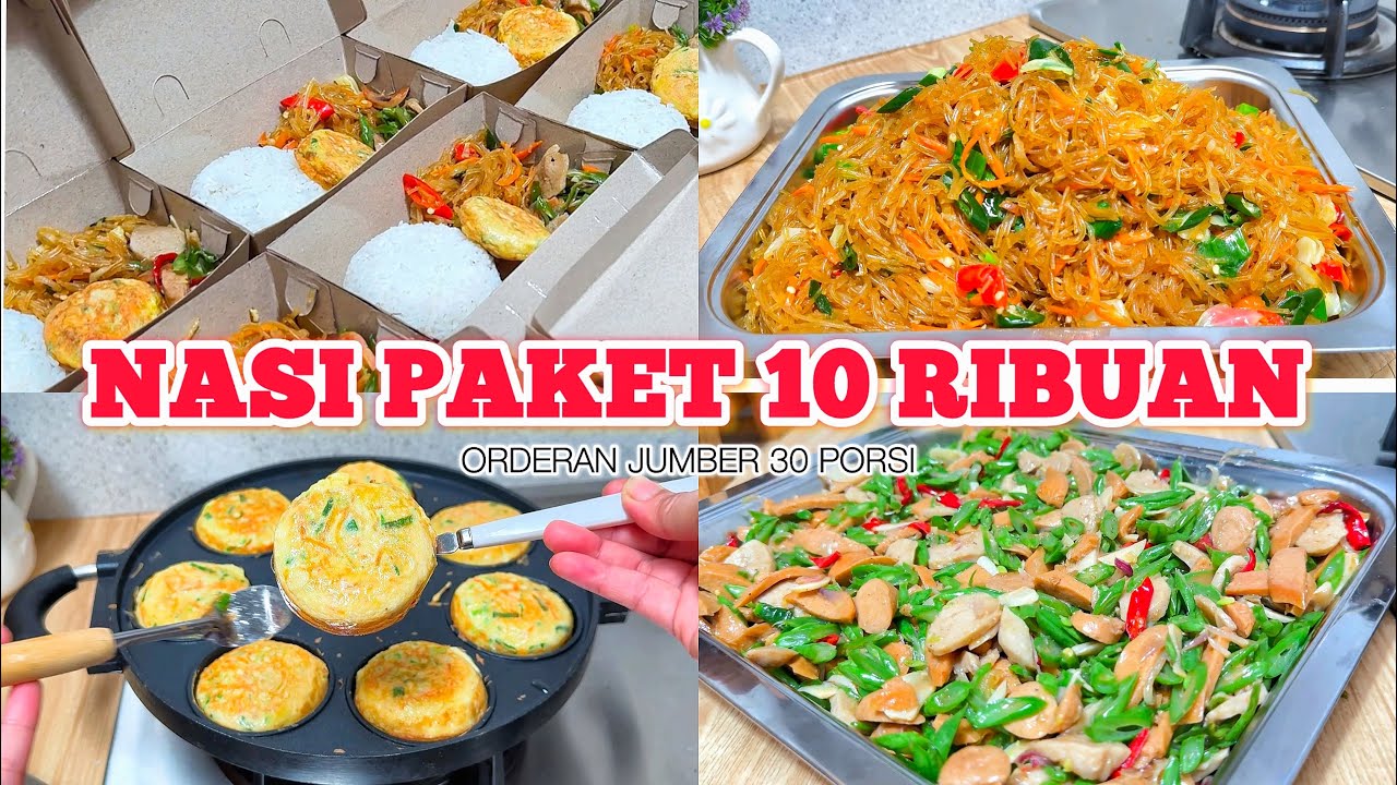 10 RIBUAN PAKET NASI JUMBER MENU KOMPLIT #niahermanto #idejualan #menujumatberkah #cooking