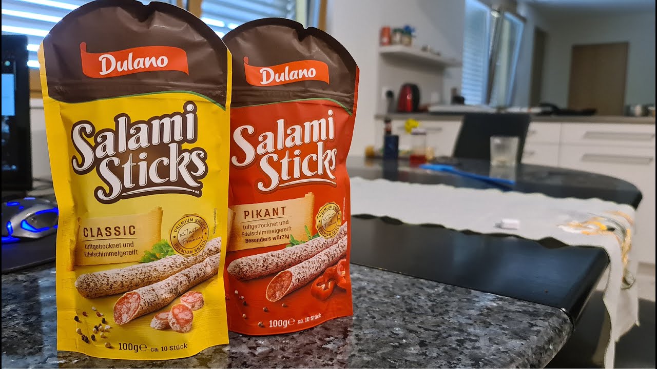 Salami Sticks z Lidla! TEST mięsna przekąska klasyczna i pikantna