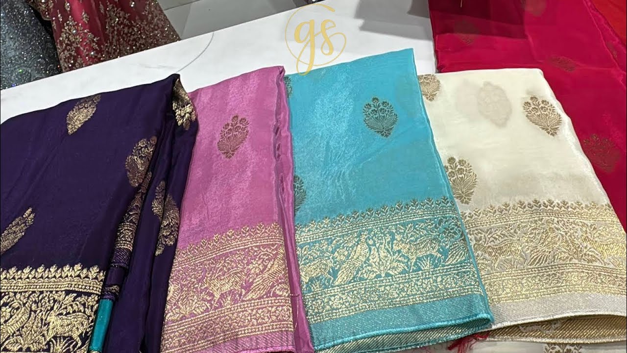Banarasi Russian Silk | Mashru, Crepe Georgette Sarees | Premium Handloom Collection 2025