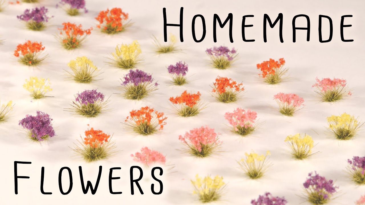 DIY Flowering Static Grass Tufts – Model Railroad – How-To