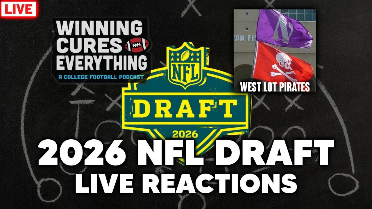 NFL Draft Live Reactions! Picks, Trades & Analysis with West Lot Pirates! 2026 1st Round