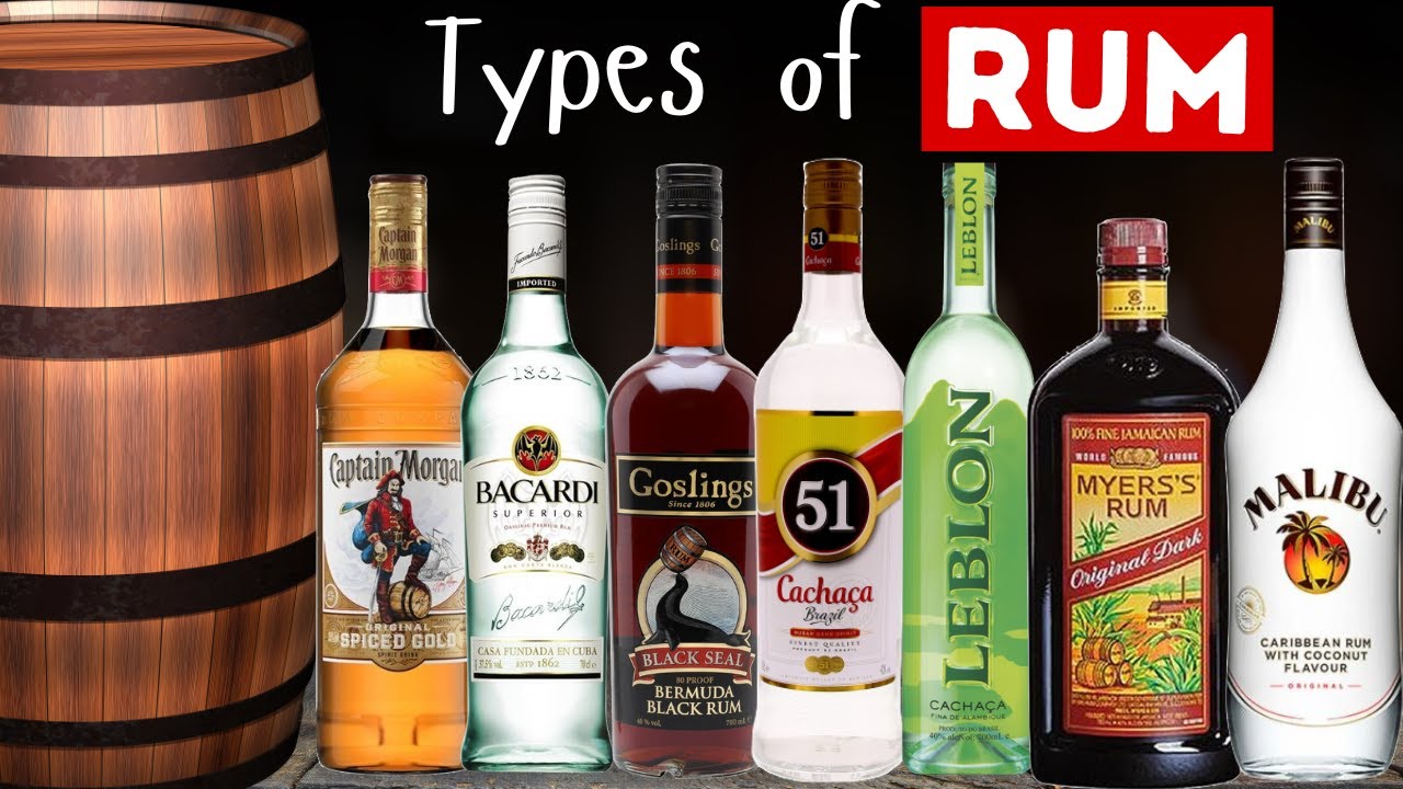 Rodzaje rumu I Marki rumu I Koktajle rumowe I Biały rum I Ciemny rum I Rum Bacardi I Napoje alkoh...