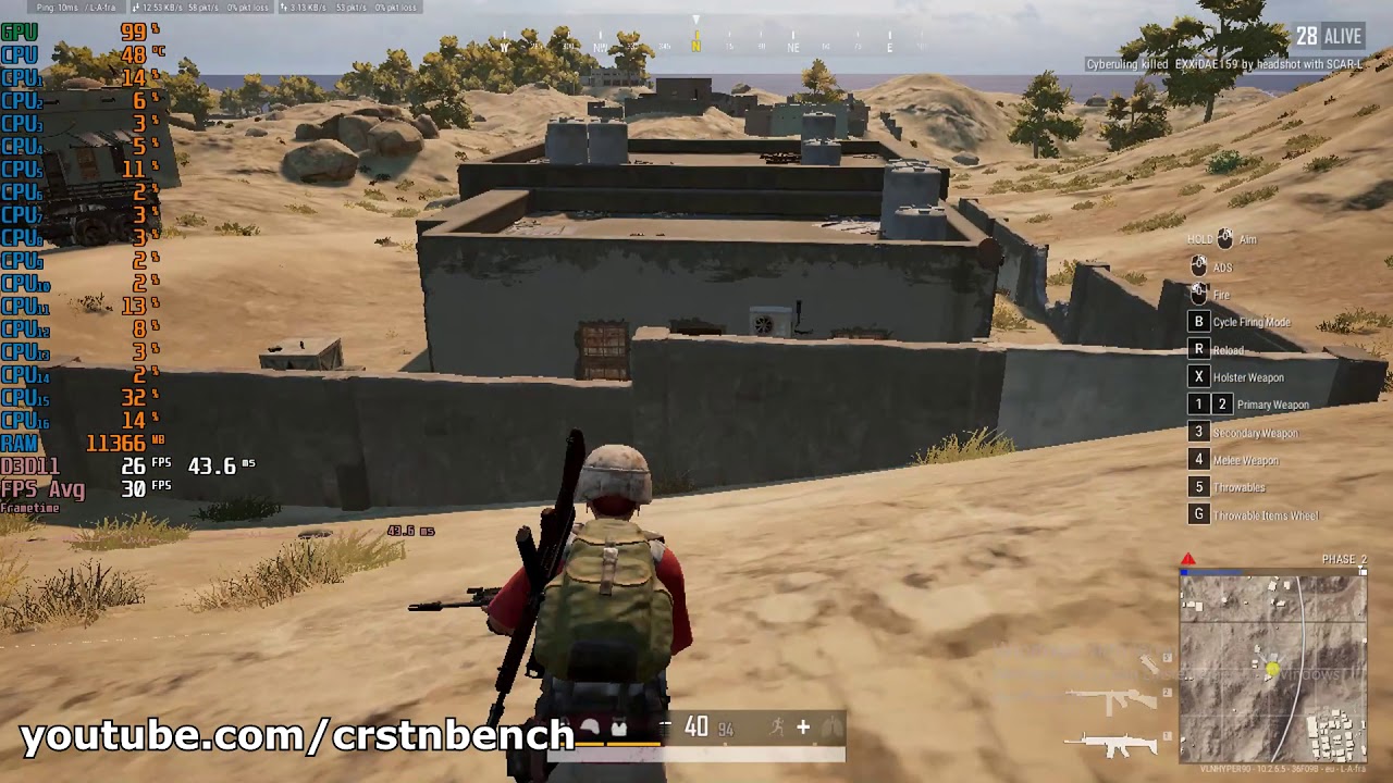 Intel Core i7 10700 \  UHD Graphics 630 \ Playerunknown's Battlegrounds PUBG @720p very low settings