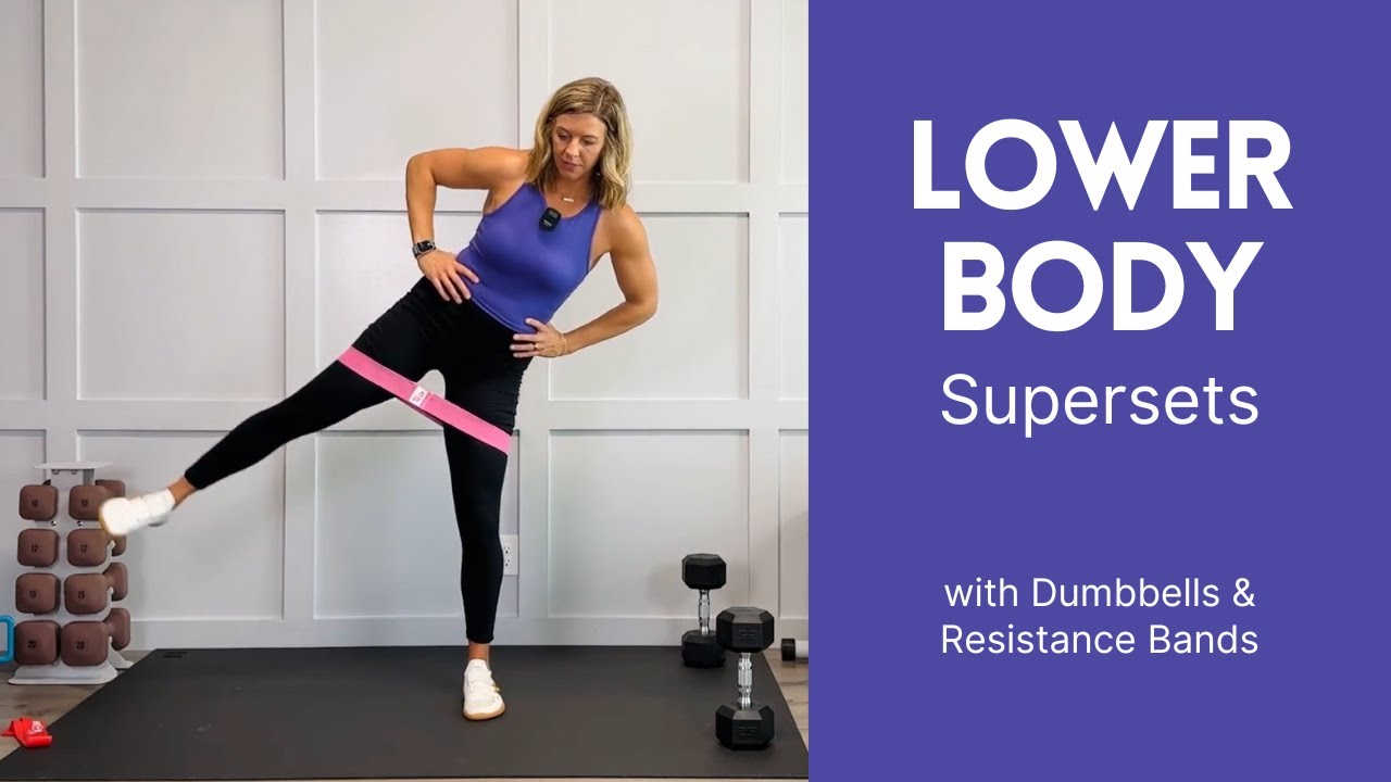Lower Body Supersets - At home workout for a strong lower body