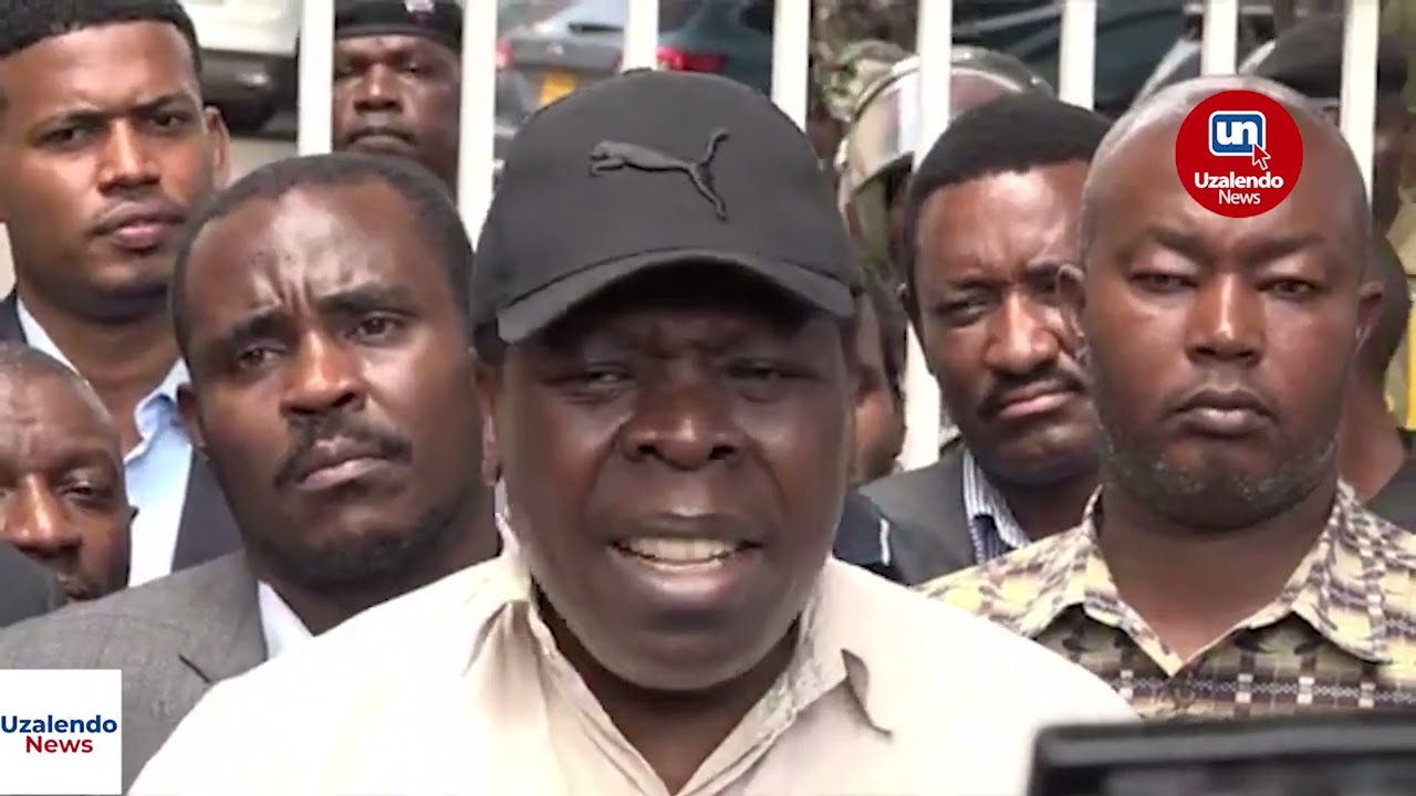 NO NONSENSE! Opposition leaders presser at Police Headquarters after missing to meet IG Kanja
