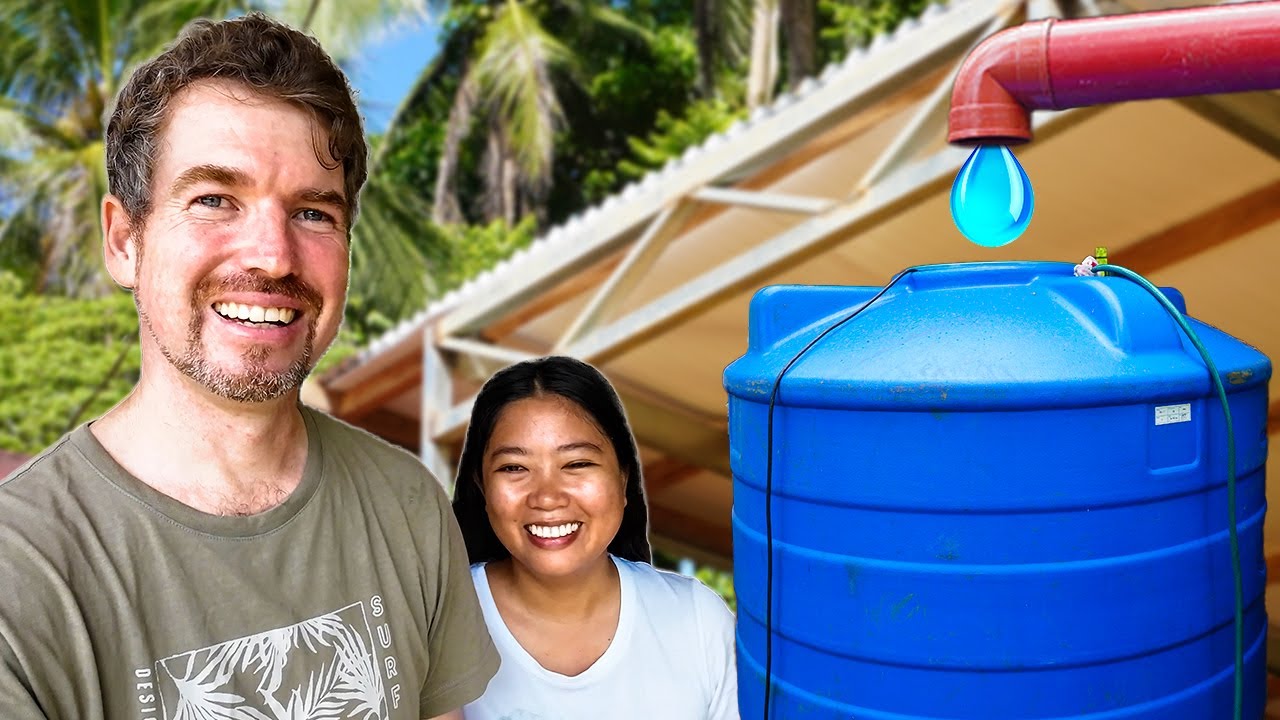 RAIN WATER COLLECTION SYSTEM, COZY LIGHTING AND FESTIVE BARBECUE IN THE PHIILIPPINES | ISLAND LIFE
