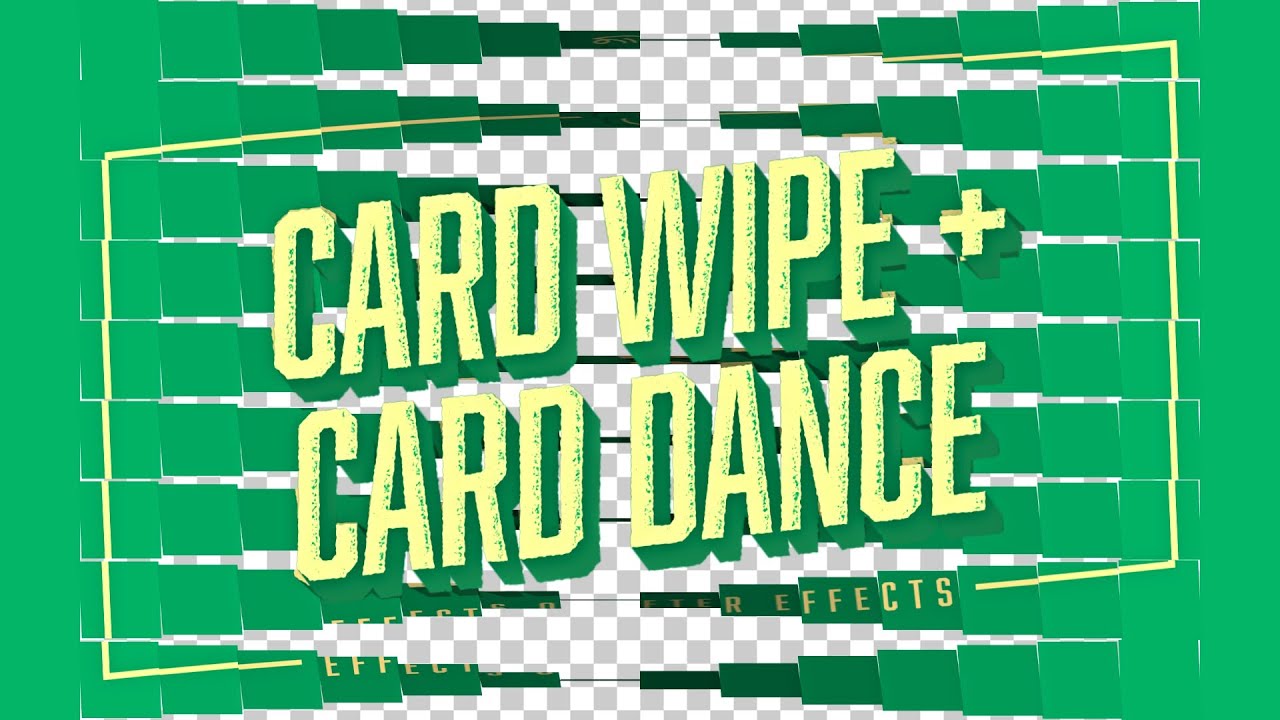 Card Wipe + Card Dance & Holograms | Effects of After Effects