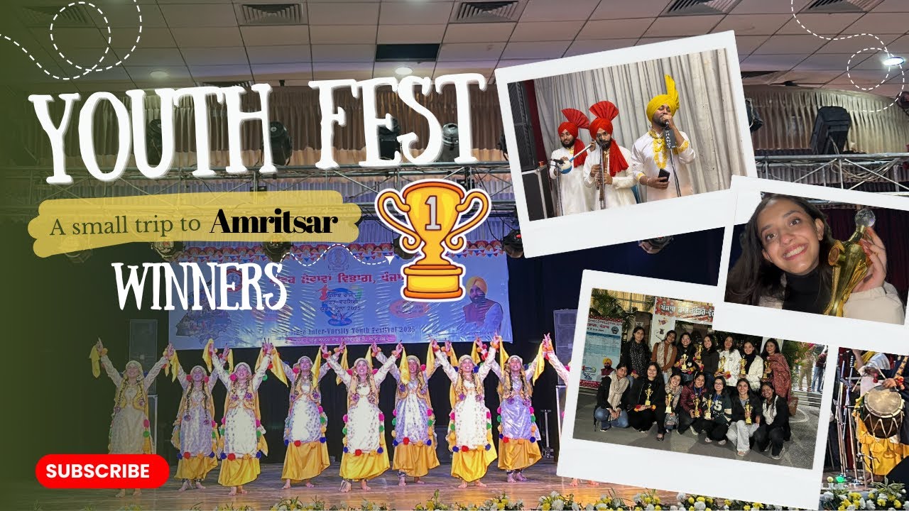 Youth Fest-VLOG | Chitkara University Luddi 2025 | Winners🏆 | State Interversity | GNDU | Amritsar
