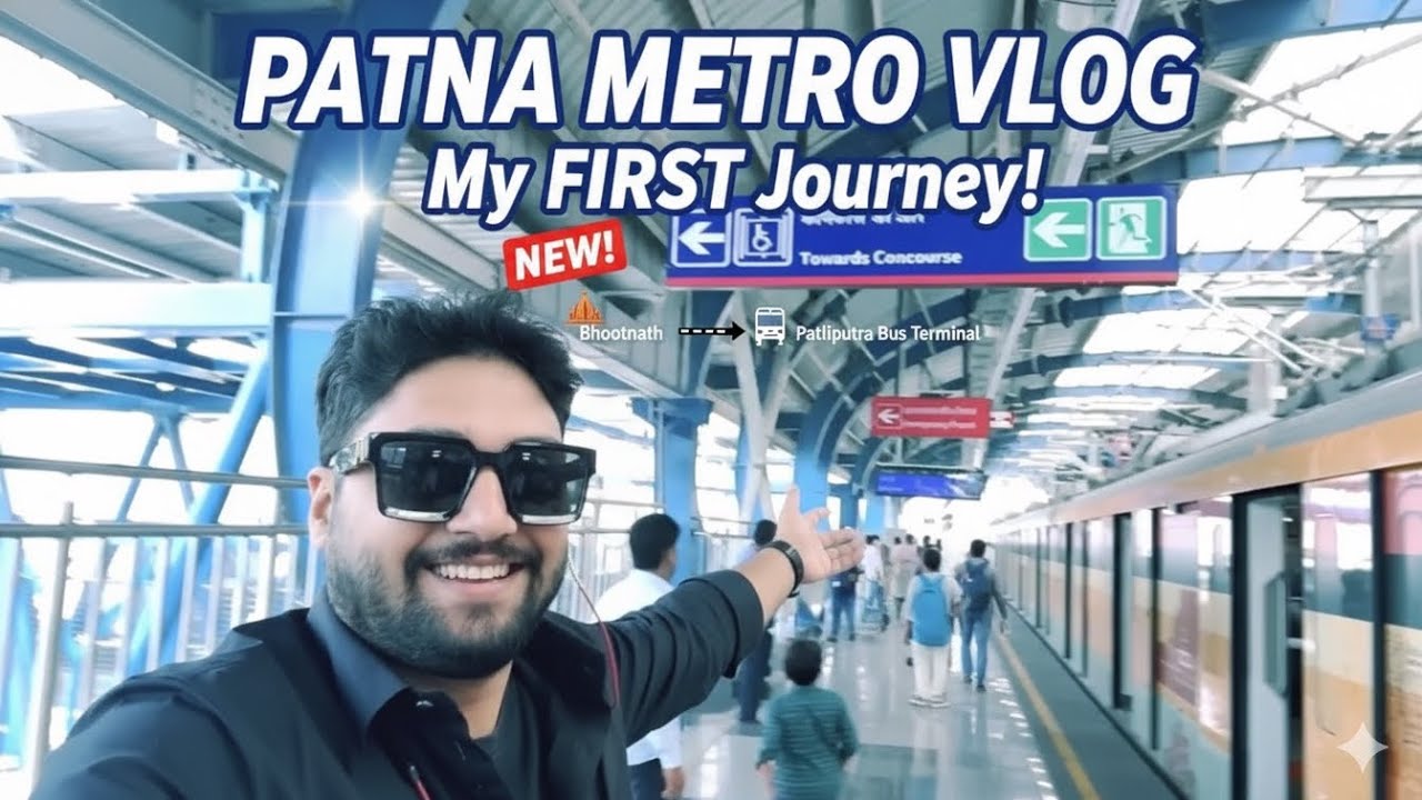 First Ride on Patna Metro! 🚆 My Journey from Bhootnath to Pataliputra Bus Terminal
