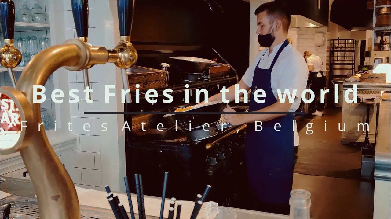 Best French Fries in the world(English Subtitle)Frites Atelier, Brussels #frenchfries #belgianfries