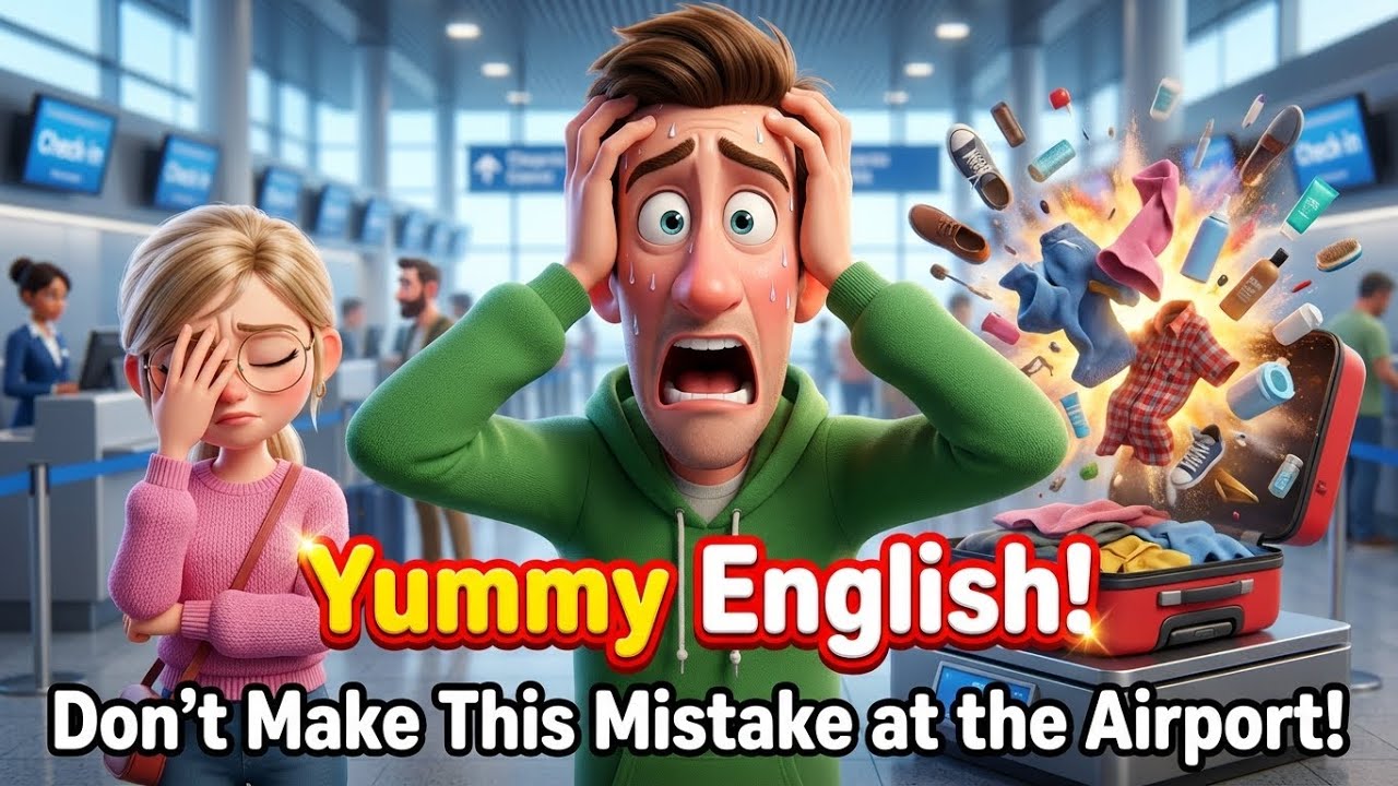 Airport English Conversation Practice | Kevin & Daisy’s Flight Journey