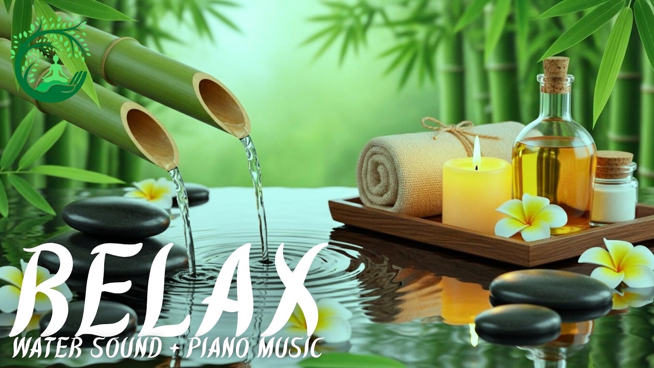 Bamboo Water Sounds for Deep Sleep 🌙 Gentle Nature Healing Music