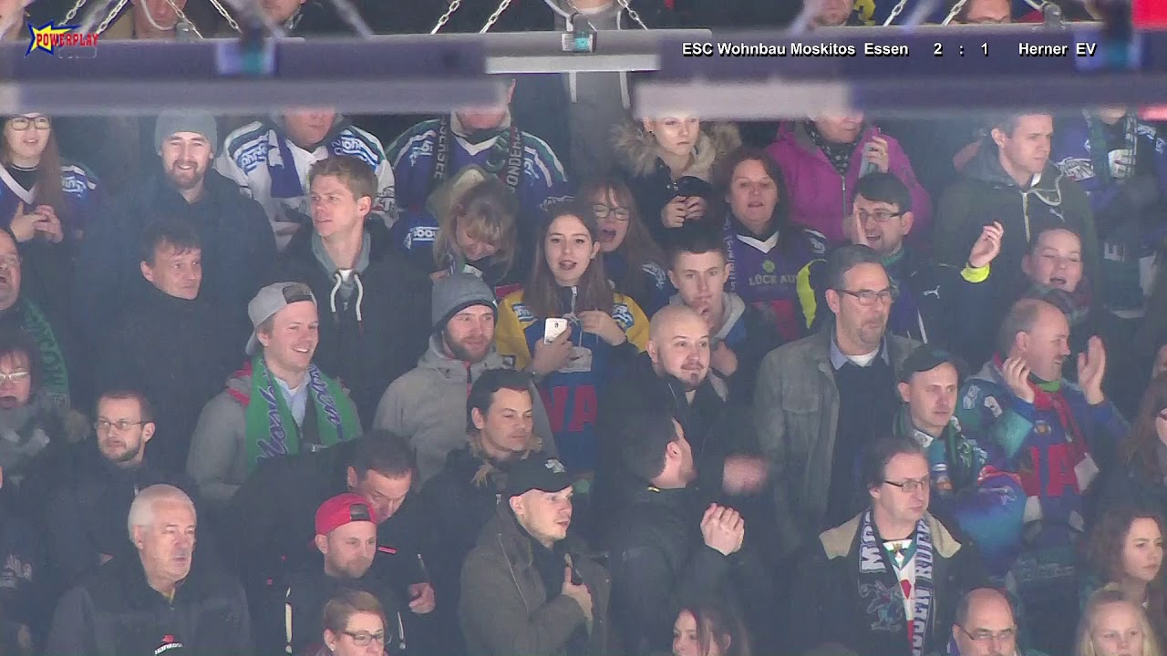 DEB Oberliga Nord Saison 2018 19 Hauptrunde 40SP ESC Wohnbau Moskitos Essen vs  Herner EV 8 2 2019