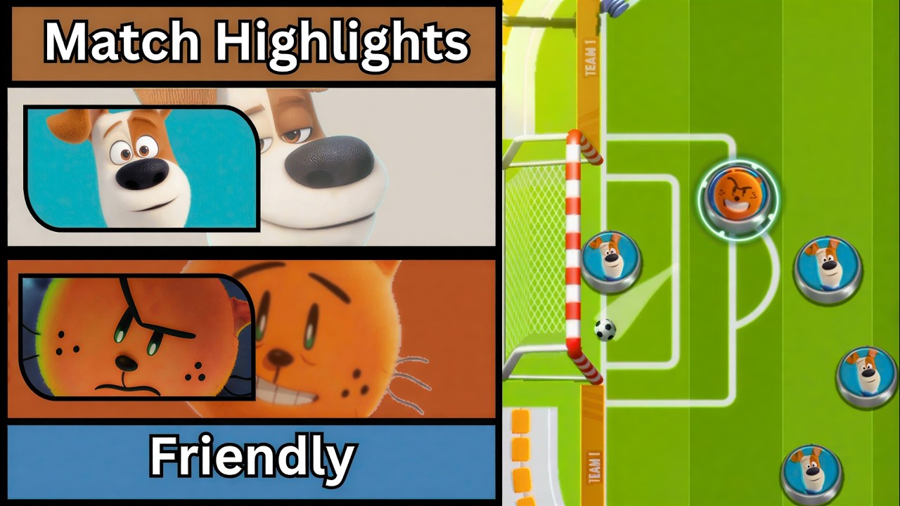 Max vs Petey | Cartoon Soccer Friendly Highlights