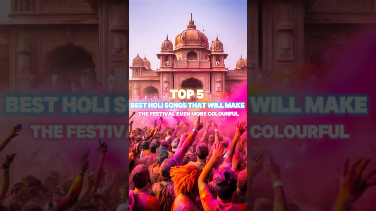 top 5 best holi songs | happy holi | jai jai shiv shankar, rang leke khelte, #shorts #trendingnow