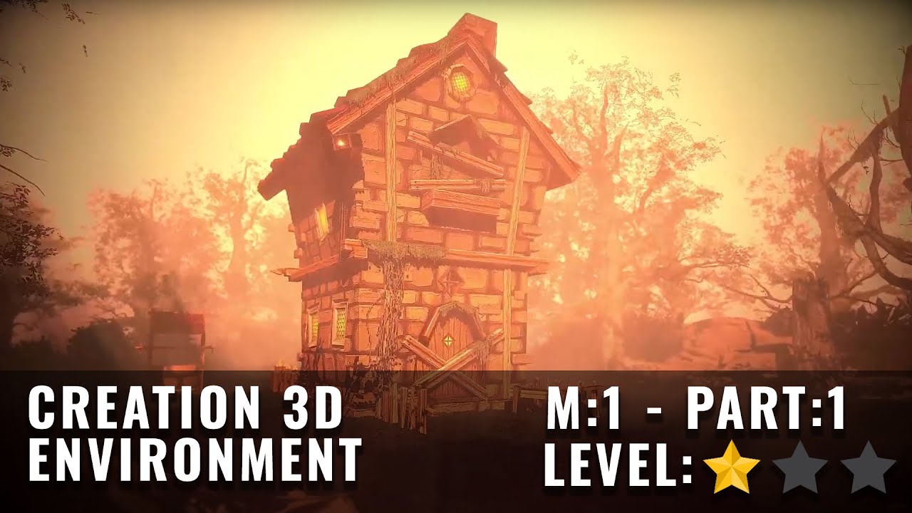 3D ENVIRONMENT CREATION: Creating Stylized Assets [ module 1 part 1 ]