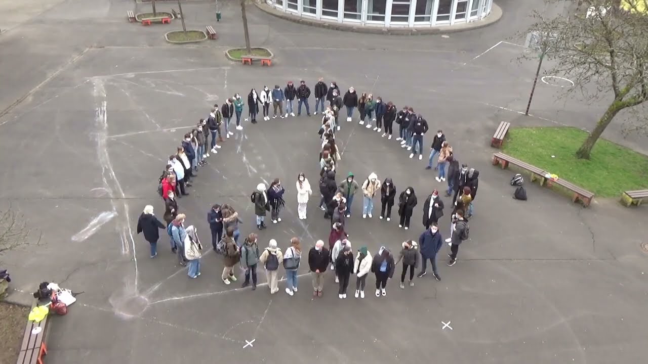 Zeitraffer Friedensaktion