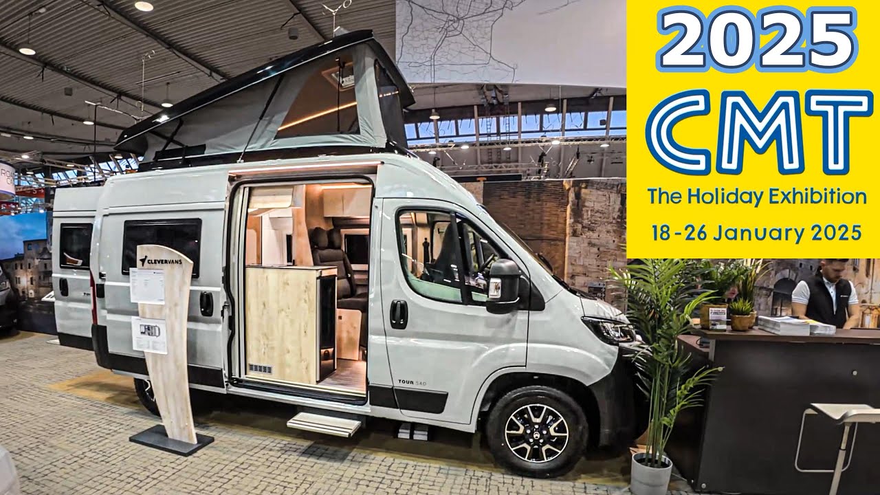 CLEVER TOUR 540 2025 CMT 2025 POP-UP ROOF MESSE STUTTGART FIAT DUCATO CAMPERVAN