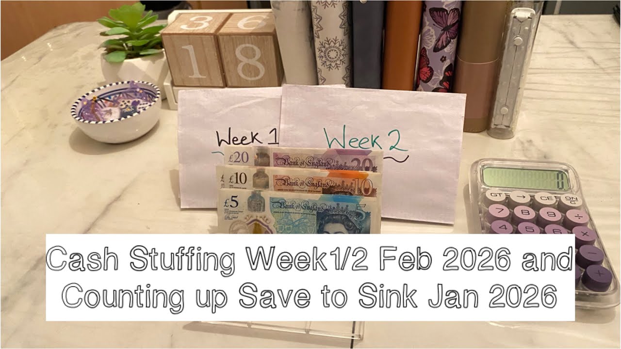 Cash Stuffing Week 1/2 of Feb26/ How much did save for January 2026