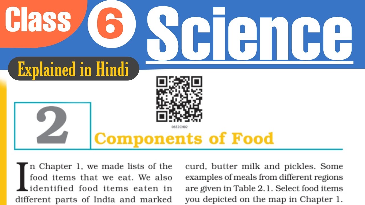 Class 6 | Science | Chapter 2 Components of Food Explained in Hindi #Ncert #goalachievers