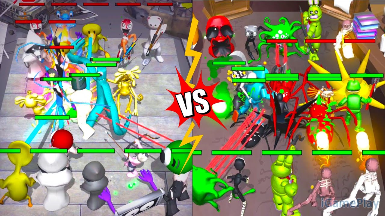 Beat Door 100 Challenge Vs Merge Monster Rainbow Friend ⭐ Merge Simulator Battles
