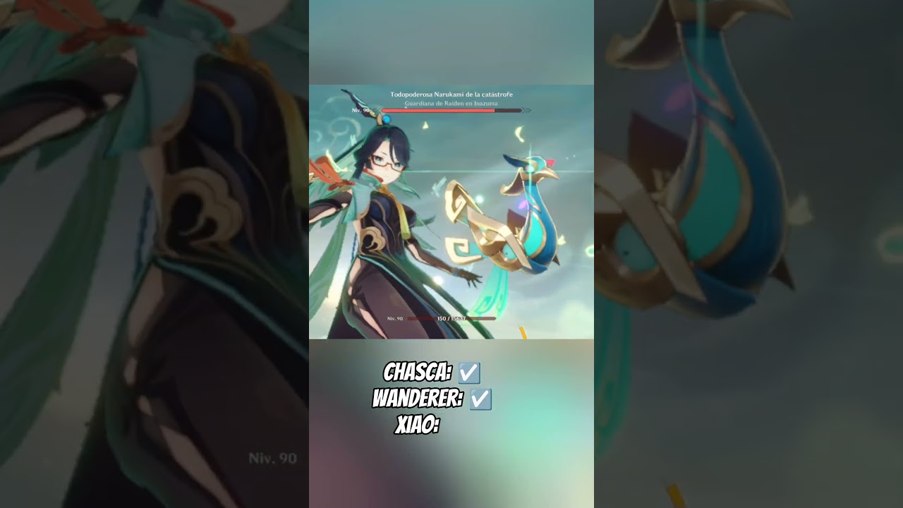 Chasca vs Wanderer vs Xiao #genshinimpact #genshin #natlan