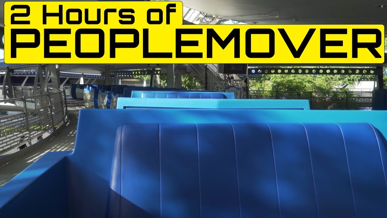 2 Hours of the TTA Peoplemover Ride at MagIc Kingdom Walt Disney World Florida in 4K