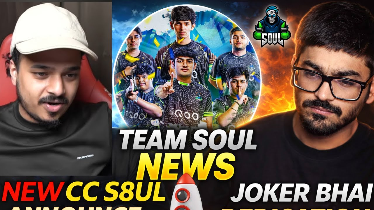 Thug On New CC Announcement 🔥 Joker Bhai Dedication | Team Soul Performance #bgmi #soul #s8ul #bgis