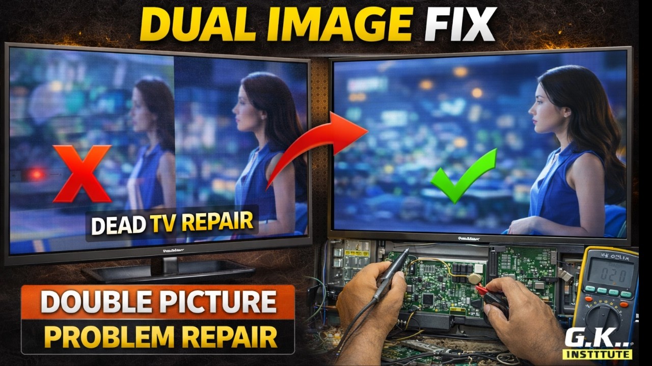 How To Solve #Double Image Problem in Led ,Lcd tv