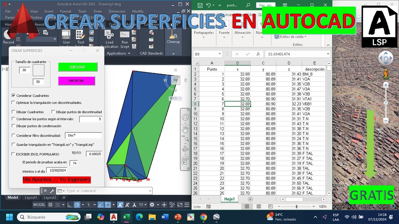Crear Superficies en AutoCAD