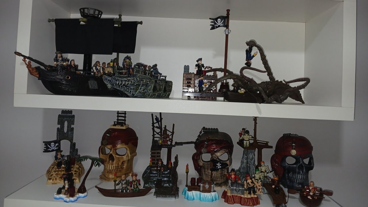 Minha Coleção da Mega de Piratas do Caribe e Pyrites !!!
