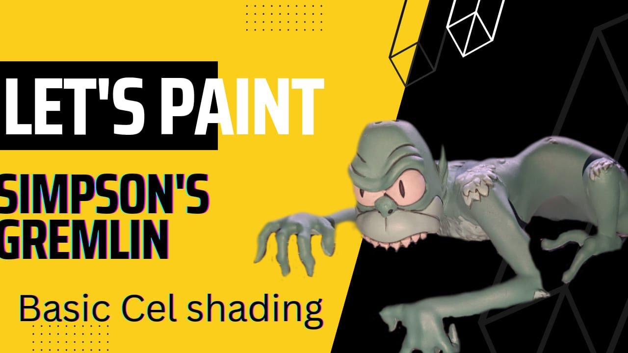 Let's Paint Gremlin from Simpsons| Step-by-Step Tutorial eps 24