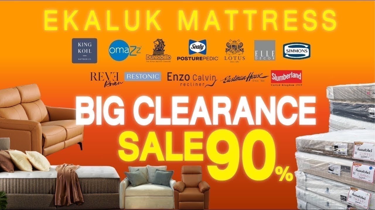 ✶ ไลฟ์อยู่ตอนนี้! ที่นอนเอกลักษณ์ ที่ สาขาสาขาPaeo Park กาญจนาภิเษก Big Clearance Sale up to 90%