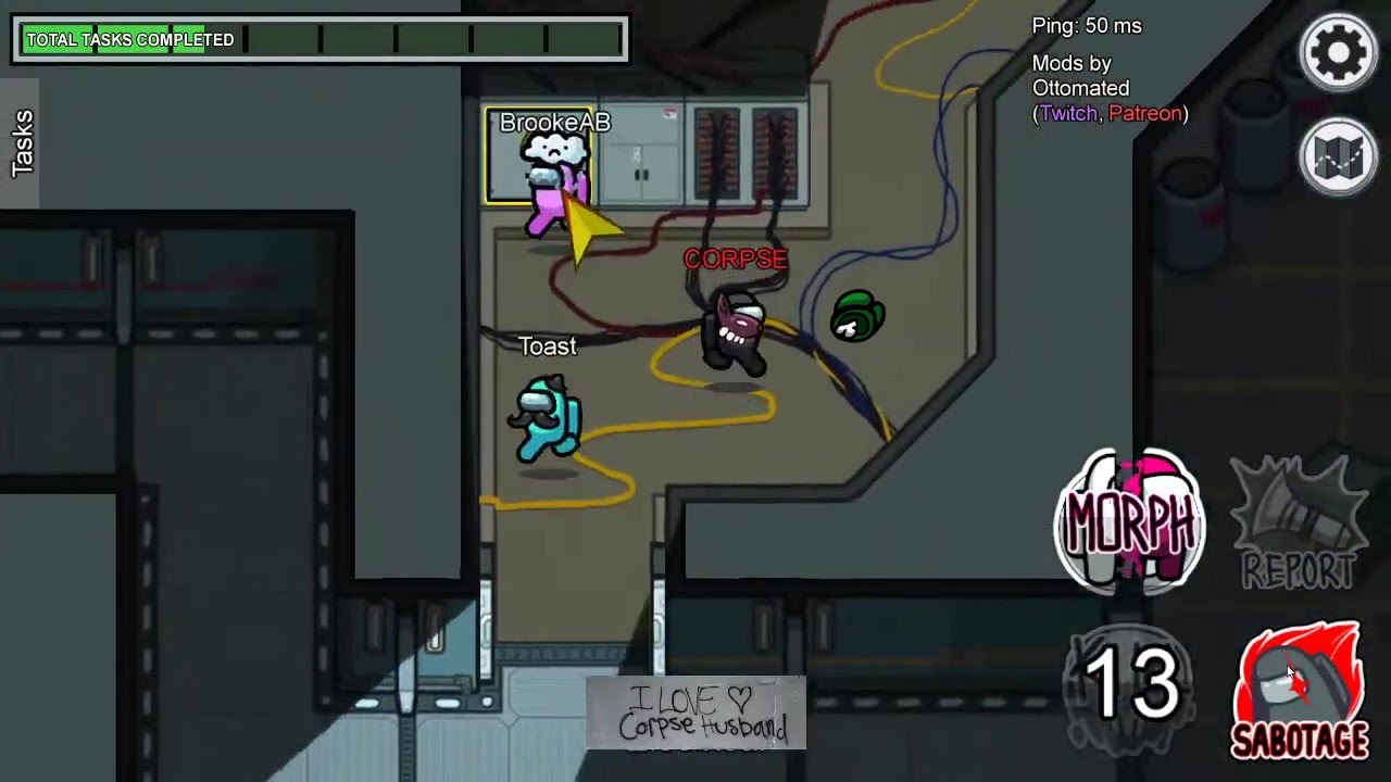Corpse Husband Livestream 3/4 | Modded AMONG US w/ Sykkuno, Toast, etc.