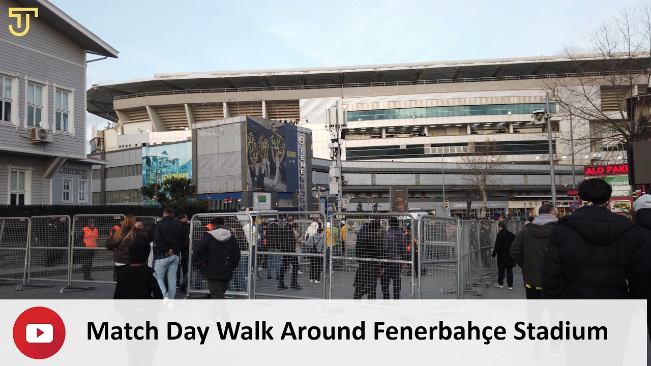 Match Day Walk Around Fenerbahçe Stadium 🇹🇷 | Kadıköy Atmosphere, Moda Coast & Yoğurtçu Park 4K