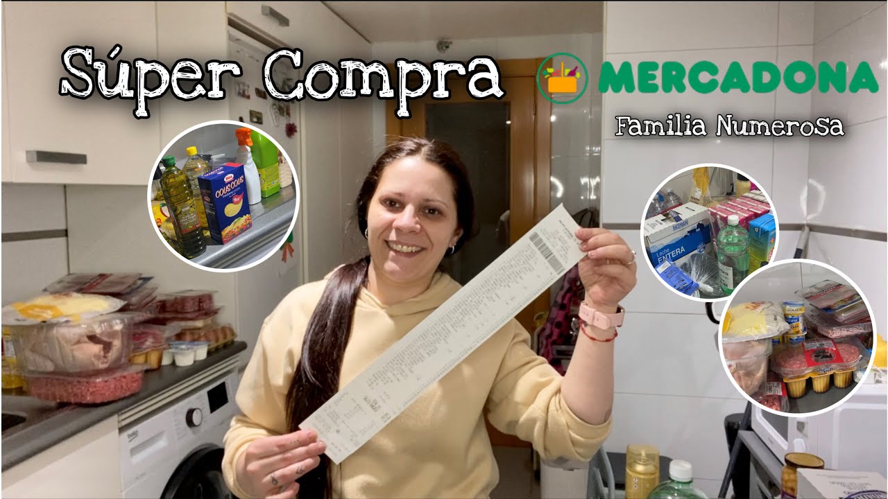 🛒Súper Compra Mercadona🛒 // Compra Familia Numerosa // ¡Con Precios!