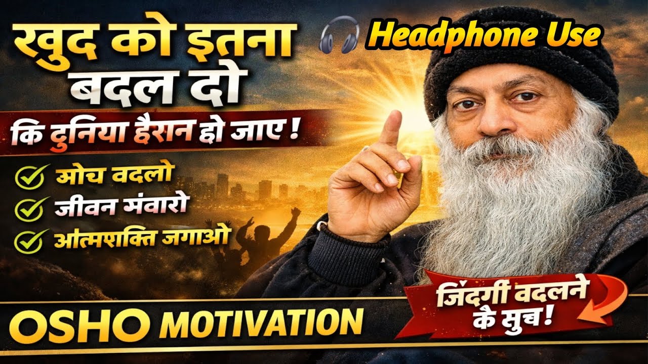 🔥OSHO – खुद को इतना बदल दो कि दुनिया हैरान हो जाए | Osho Motivation Speech Hindi ||#osho 